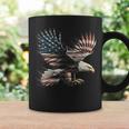 アメリカの国旗白頭ワシ米国独立記念日アートワーク デザイン コーヒーマグ ギフトのアイデア
