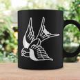 アメリカントラディショナル ツバメ 鳥 アウトライン タトゥー コーヒーマグ ギフトのアイデア