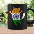 インド国旗 インド猫 コーヒーマグ ギフトのアイデア