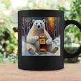ウイスキーが飲みたいと目で訴える白熊 半袖 男女兼用 コーヒーマグ ギフトのアイデア