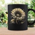 エレガントなビンテージひまわり植物芸術 コーヒーマグ ギフトのアイデア