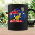 オーストラリア国旗マップ コンチネント カンガルー コアラ コーヒーマグ ギフトのアイデア