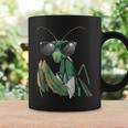 カマキリのサングラスをかぶったコスチュームファニーバグ昆虫 コーヒーマグ ギフトのアイデア