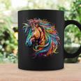カラフルなアイルランドのドラフト馬愛好家スプラッシュアート コーヒーマグ ギフトのアイデア