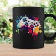 カラフルなビデオゲームコントローラー ジョイスティック コンソール コーヒーマグ ギフトのアイデア