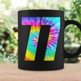 カラフルな絞り染め 77歳の誕生日または77番のチームイベント コーヒーマグ ギフトのアイデア