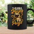 ガールズパグ犬愛好家 This Girl Loves Pugs コーヒーマグ ギフトのアイデア