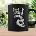 ギターを弾くロック猫 面白いギター猫 コーヒーマグ ギフトのアイデア