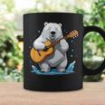 クマがアコースティックギターを弾くクマのギタリスト コーヒーマグ ギフトのアイデア