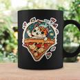 クレイジー ペパロニ ピザ キャット カルツォーネ トラ猫 ファーストフードの子猫 コーヒーマグ ギフトのアイデア