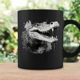 クロコダイル ワニの肖像画 爬虫類 カラフル アニマルプリント コーヒーマグ ギフトのアイデア