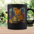 ゴッホ 猫 絵画 面白い 芸術的 猫 コーヒー愛好家 コーヒーマグ ギフトのアイデア