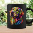 ゴールデン・レトリーバー 犬 カラフル ポップアート 犬好き コーヒーマグ ギフトのアイデア