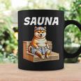 サウナauna さうな 整う アウトドア 焚火 おもしろ 犬 柴犬好き 柴犬 名言 文字 面白い ふざけた ネタ コーヒーマグ ギフトのアイデア