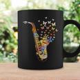 サクソフォニスト コロラド 蝶 音符 ジャズサックス コーヒーマグ ギフトのアイデア