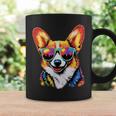 サングラスとコーギー ウェルシュ・コーギー犬 甘いウェルシュ・コーギー コーヒーマグ ギフトのアイデア
