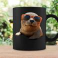 サングラスをかけたアザラシ かわいいアザラシ コーヒーマグ ギフトのアイデア
