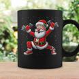 サンタ ウエイトリフティング ジム トレーニング クリスマス フィットネス コーヒーマグ ギフトのアイデア