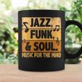 ジャズファンクソウルミュージックフォーザマインドジャズラバーファンクファナティック コーヒーマグ ギフトのアイデア