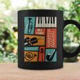 ジャズ音楽-レトロヴィンテージピアノジャズ コーヒーマグ ギフトのアイデア