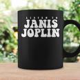 ジャニス・ジョプリン、ジャニス・ジョプリンを聴く コーヒーマグ ギフトのアイデア