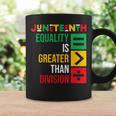 ジューンティーンスの平等は分裂よりも大きい コーヒーマグ ギフトのアイデア