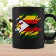 ジンバブエの旗ジンバブエ コーヒーマグ ギフトのアイデア