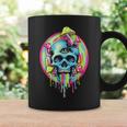 スカルマッシュルーム スケルトン グラフィック ゴス メンズ レディース コーヒーマグ ギフトのアイデア