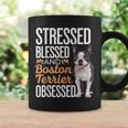 ストレスド・ブレスド・オブセスド・ボストン・テリア コーヒーマグ ギフトのアイデア