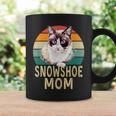 スノーシュー 猫 ママ レトロ ヴィンテージ 面白い I Love My Cat コーヒーマグ ギフトのアイデア