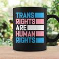 トランスライツは人権トランスジェンダープライドフラッグ コーヒーマグ ギフトのアイデア