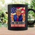 ドナルド・トランプ 中指 バイデン ハリス アメリカ 共和党員 コーヒーマグ ギフトのアイデア