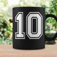 ナンバー10 誕生日ギフト スポーツ選手 チーム番号入りジャージ コーヒーマグ ギフトのアイデア