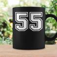 ナンバー55 スポーツジャージ ラッキーお気に入り番号 コーヒーマグ ギフトのアイデア