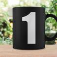 ナンバーワン 数字 1 プレーン ホワイト 数字 コーヒーマグ ギフトのアイデア