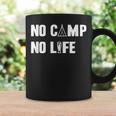 ノーキャンプノーライフ キャンプ好き アウトドア好き アウトドア趣味 クール キャンプ テント コーヒーマグ ギフトのアイデア