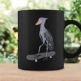 ハシビロコウ スケートボード 鳥 動物 図 バードウォッチング 贈り物 鳥類学者 生物学者 自然科学 コーヒーマグ ギフトのアイデア