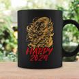 ハッピー2024ドラゴンイヤーチャイニーズ2024ハッピーニューイヤー コーヒーマグ ギフトのアイデア