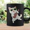 ハワイアンウケ猫遊びウクレレバッジポケット コーヒーマグ ギフトのアイデア