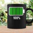 バッテリー 100 シャツ バッテリーフル充電 バッテリー満載 コーヒーマグ ギフトのアイデア
