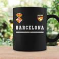 バルセロナ サッカースポーツ フラッグ フットボール コーヒーマグ ギフトのアイデア