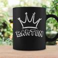 バートンのファミリーネーム クールなバートンの名前とロイヤルクラウン コーヒーマグ ギフトのアイデア
