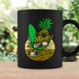 パイナップル サーファー サングラス ハワイ ハワイアン アロハ メンズ レディース コーヒーマグ ギフトのアイデア