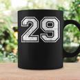 ビンテージスポーツナンバーズ 29 29 コーヒーマグ ギフトのアイデア