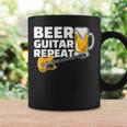 ビール ギター リピート ギター ベース ロックンロール ギタリスト向け コーヒーマグ ギフトのアイデア