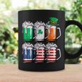 ビール聖パトリックデー メンズ アイルランドのアメリカ国旗 ドリンクマグ コーヒーマグ ギフトのアイデア