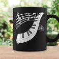 ピアノの鍵盤・音符・楽器ピアノ コーヒーマグ ギフトのアイデア