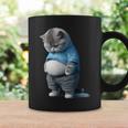 ファニー ファット 悲しい猫 アートデザイン 太った子猫 猫好き コーヒーマグ ギフトのアイデア