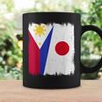 フィリピン 日本 ハーフフラッグ ウェア フィリピン ジャパニーズルーツ コーヒーマグ ギフトのアイデア