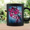 フラワー スカル フローラル シュガー ダーク アート グランジ エステティック ホラー コーヒーマグ ギフトのアイデア
